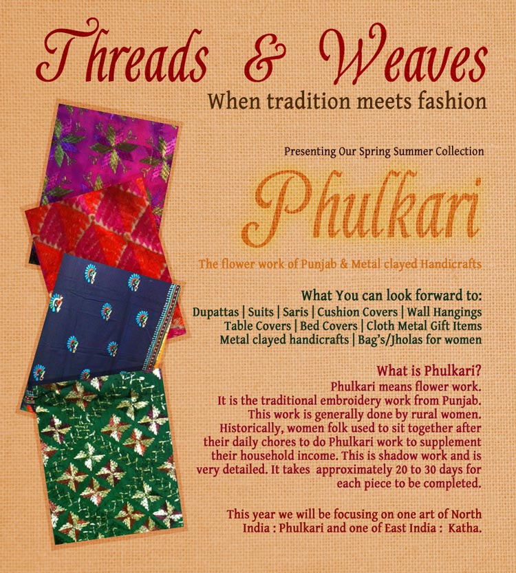 Threads 'n' Weaves mailer page 1