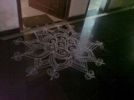 The neighbour's kolam (Chennai)