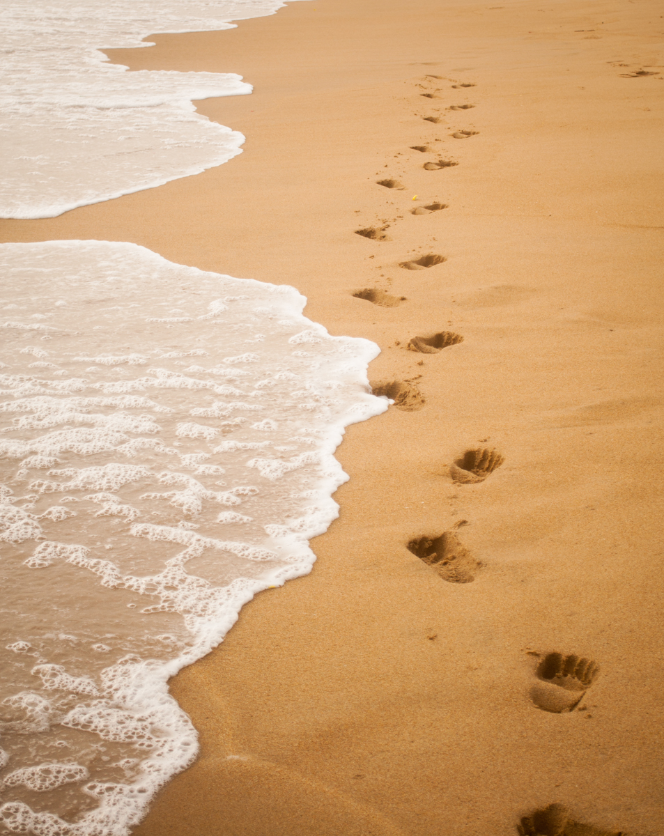Footsteps in sand