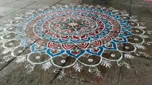 Kolam at Chidambaram Temple