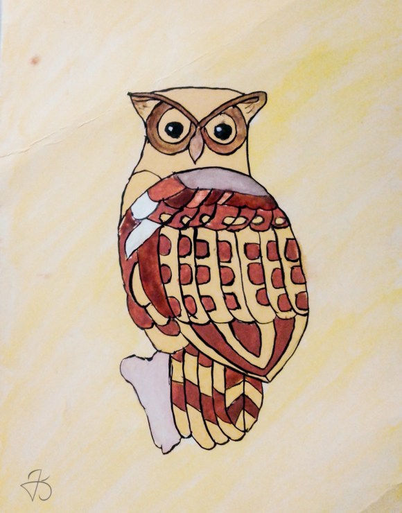 One of the several bird paintings while I was in high school